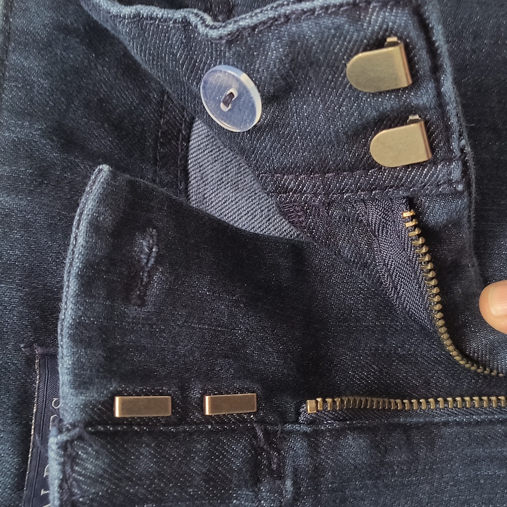 Talbots Dark Blue Wash Denim Jeans - size 14 - Picture 6 of 6